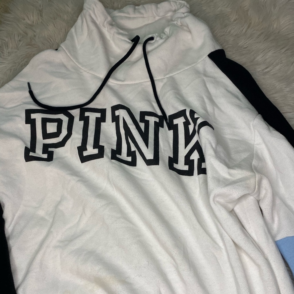 Pink cowl neck